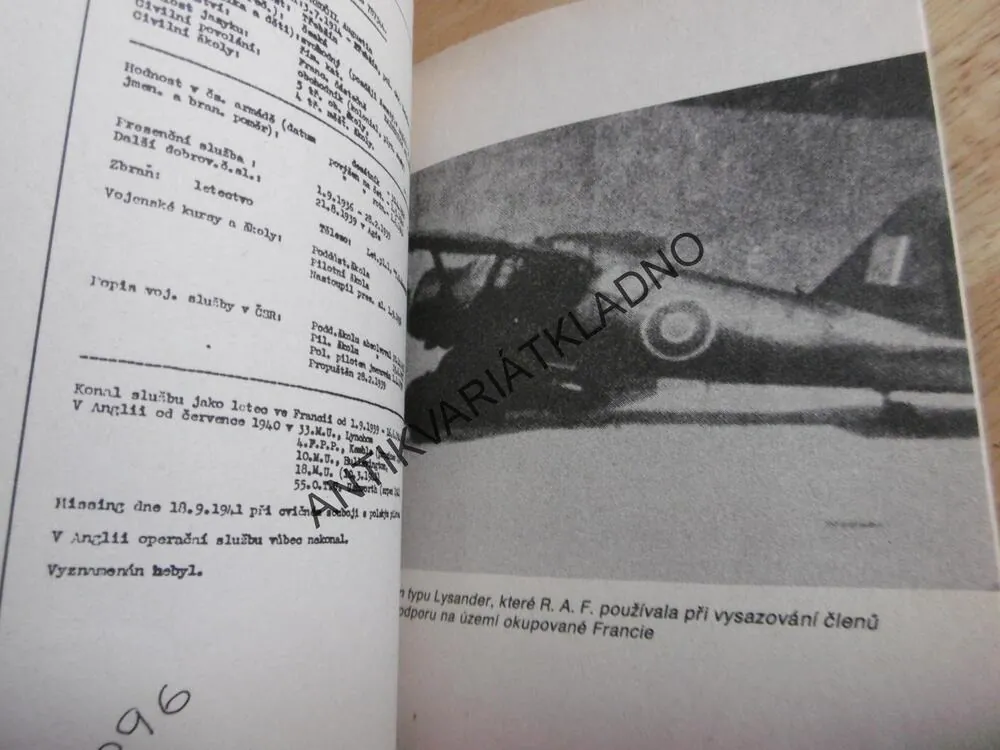 ZRADA NA KŘÍDLECH HURRICANU, FRANTIŠEK KAUCKÝ, PILOT A. PŘEUČIL