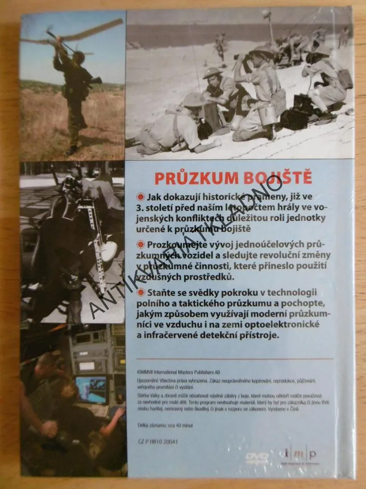 PRŮZKUM BOJIŠTĚ, DOKUMENT DVD FILM,