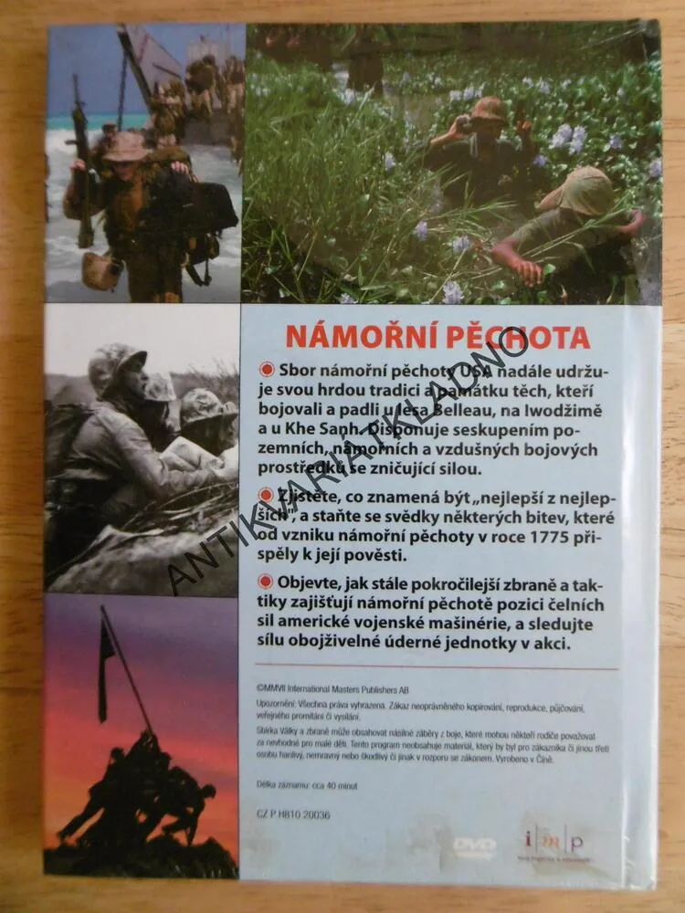 NÁMOŘNÍ PĚCHOTA, DOKUMENT DVD FILM,