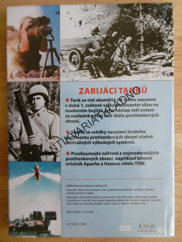 ZABIJÁCI TANKŮ, DOKUMENT DVD FILM,