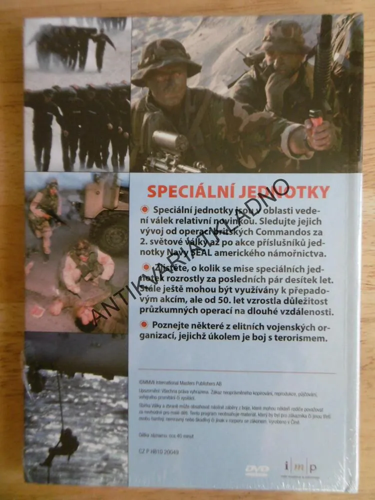 SPECIÁLNÍ JEDNOTKY, DOKUMENT DVD FILM,