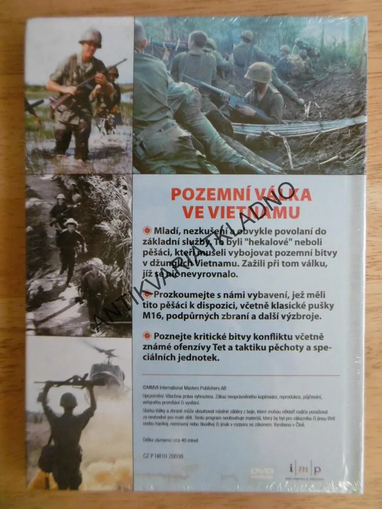 POZEMNÍ VÁLKA VE VIETNAMU, DOKUMENT DVD FILM,