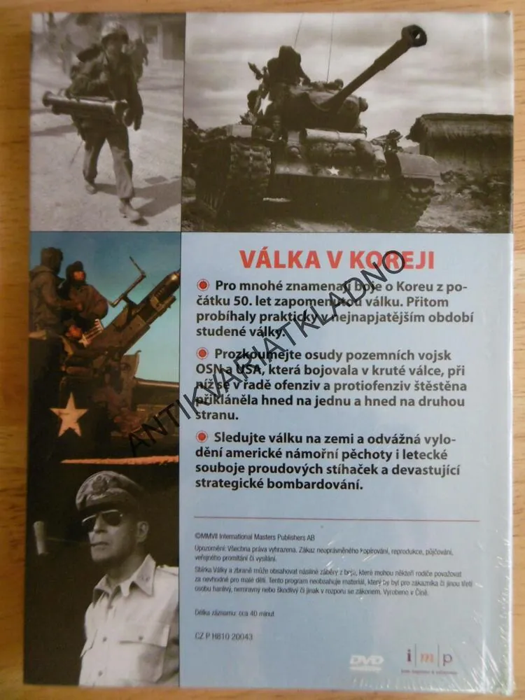 VÁLKA V KOREJI, DOKUMENT DVD FILM,