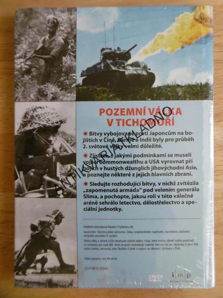 POZEMNÍ VÁLKA V TICHOMOŘÍ, DOKUMENT DVD FILM,