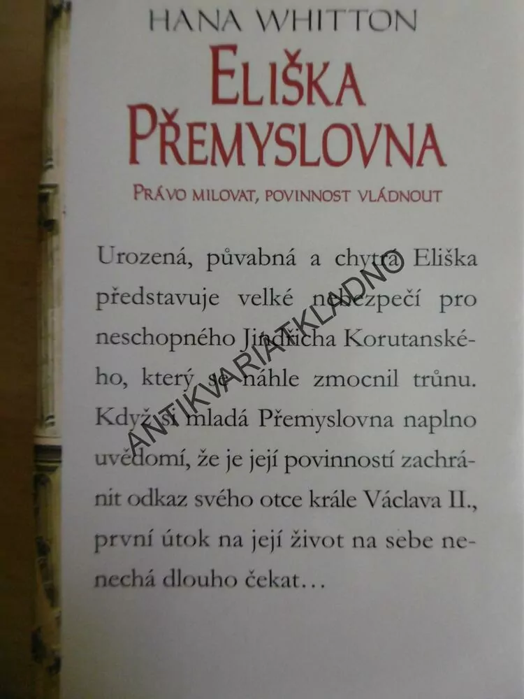 ELIŠKA PŘEMYSLOVNA, HANA WHITTON, **an
