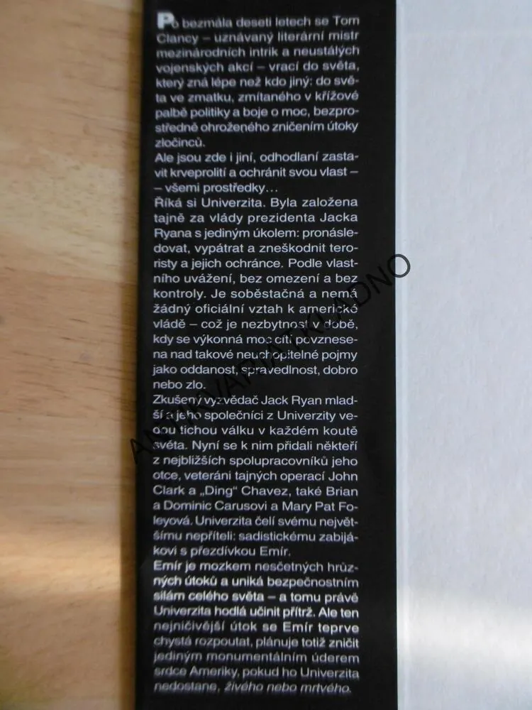 ŽIVÝ NEBO MRTVÝ, TOM CLANCY, GRANT BLACKWOOD, **an