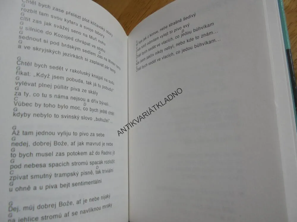 ZPĚVNÍK HONZY VYČÍTALA, JAN VYČÍTAL, AKORDY, TEXT, **an