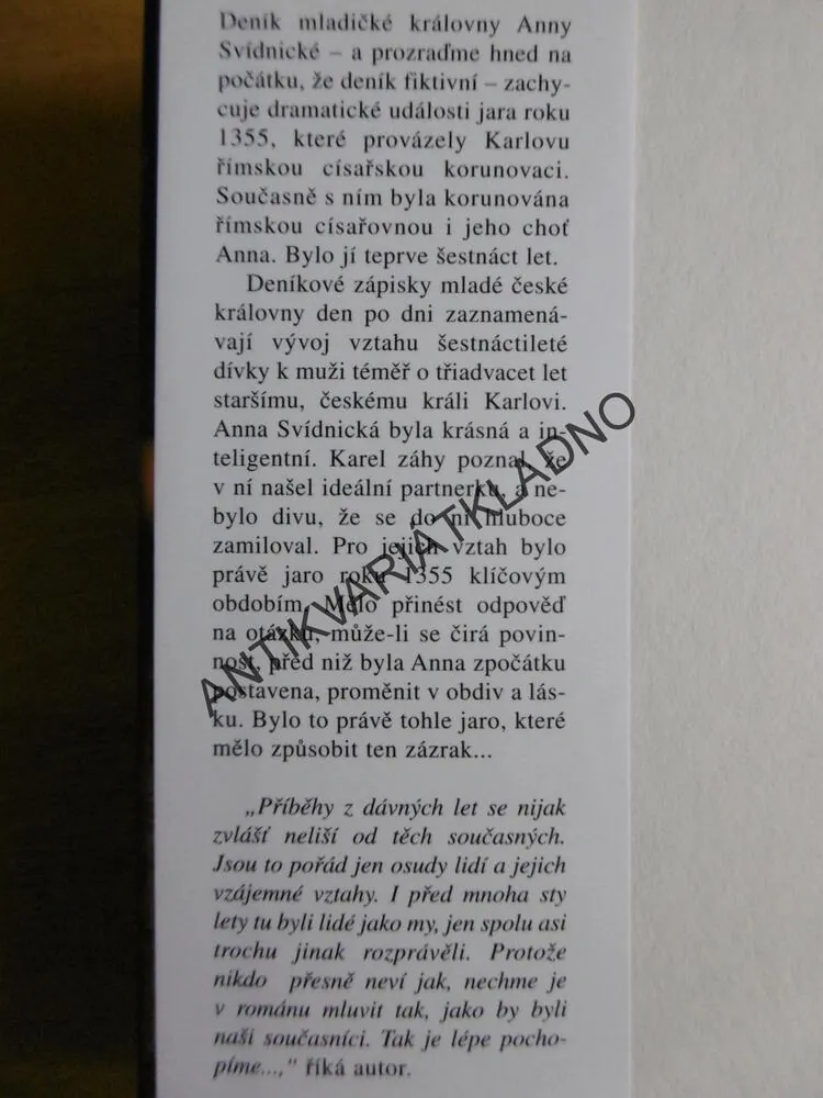 MŮJ MUŽ KRÁL KAREL IV., VLADIMÍR PŘIBSKÝ, **an