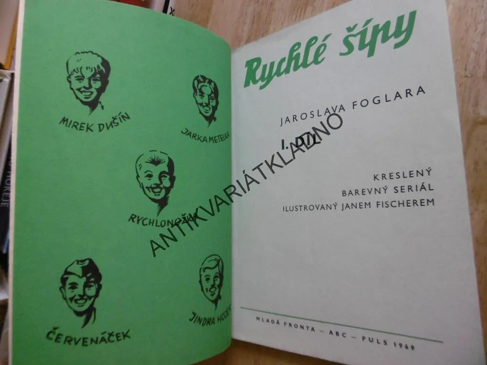 RYCHLÉ ŠÍPY 1, FOGLAR, FISCHER, KOMIKS, 1969, 106 STRAN