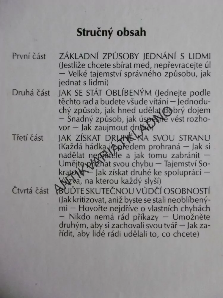 JAK ZÍSKÁVAT PŘÁTELE A PŮSOBIT NA LIDI, DALE CARNEGIE, **an