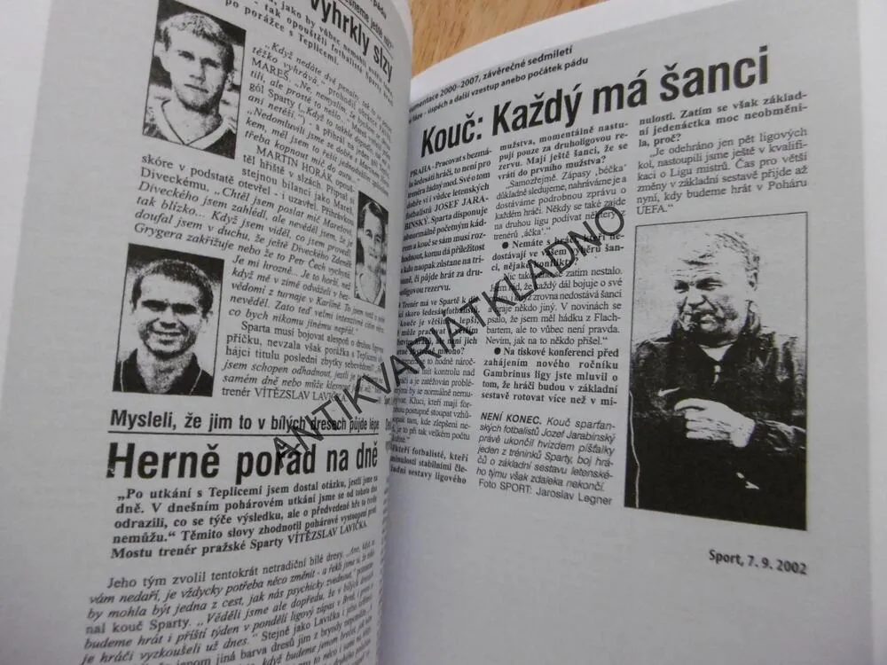SPARTA VE HVĚZDÁCH, 1910-2007, DENEBA, FOTBAL