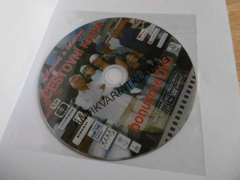 FILMOVÁ A CESTOVNÍ KNIHA, AUTEM PO ČECHÁCH, MORAVĚ A SLEZSKU, VČETNĚ DVD, **an