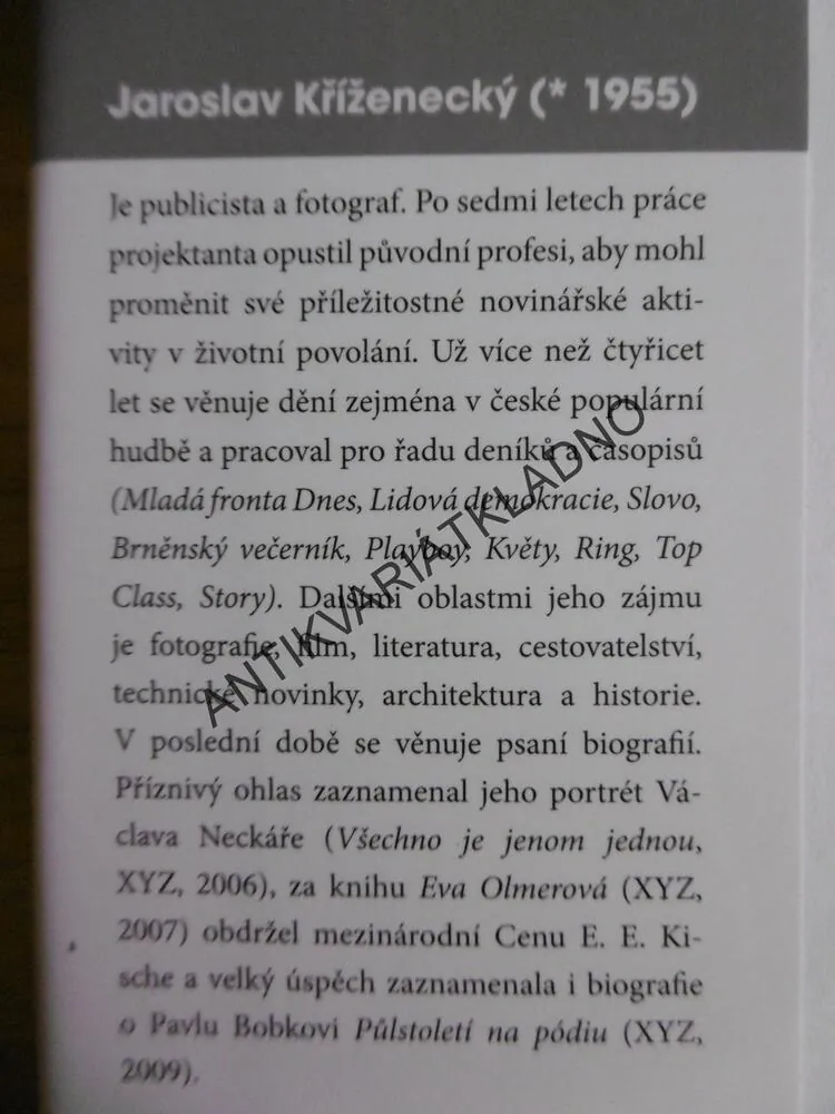 MICHAL TUČNÝ, ZPRÁVA O ŽIVOTĚ, JAROSLAV KŘÍŽENECKÝ, **an