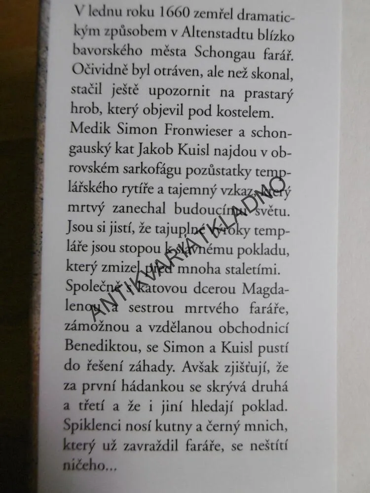 KATOVA DCERA A ČERNÝ MNICH, OLIVER PÖTZSCH, **an