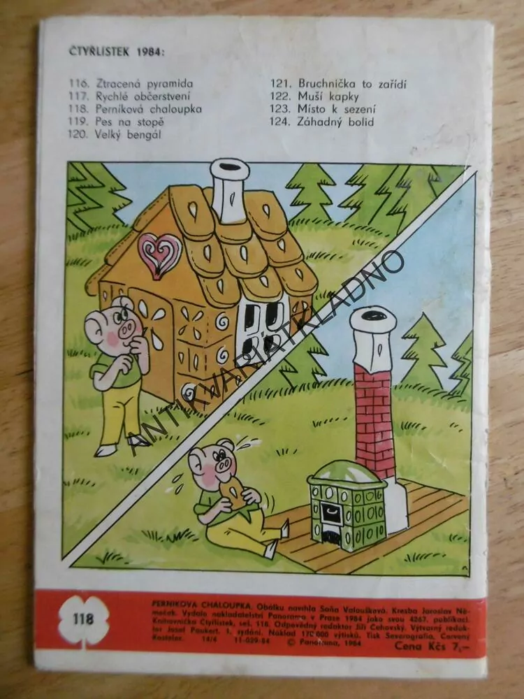 ČTYŘLÍSTEK 118 - PERNÍKOVÁ CHALOUPKA