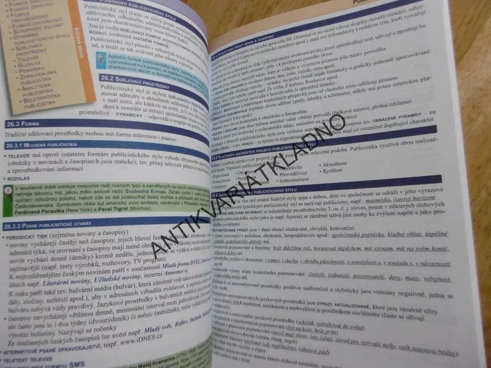 ČESKÝ JAZYK, PŘEHLED STŘEDOŠKOLSKÉHO UČIVA, EDICE MATURITA