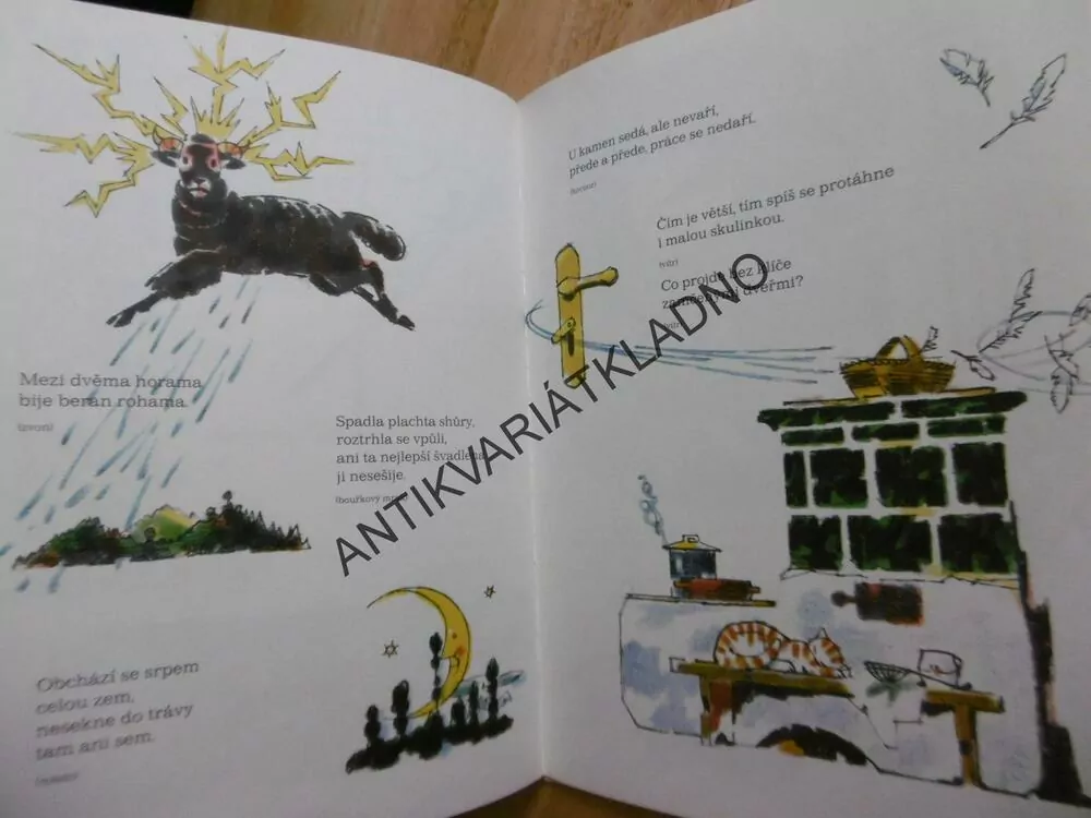 ČESKÉ LIDOVÉ HÁDANKY, JAN DRDA, ADOLF ZÁBRANSKÝ, 1984, **an