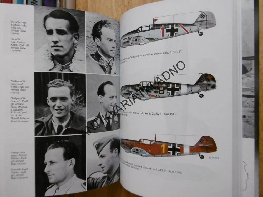 STÍHACÍ ESKADRA JG 27, HANS RING, WERNER GIRBIG, LETECTVÍ, PILOT,**an