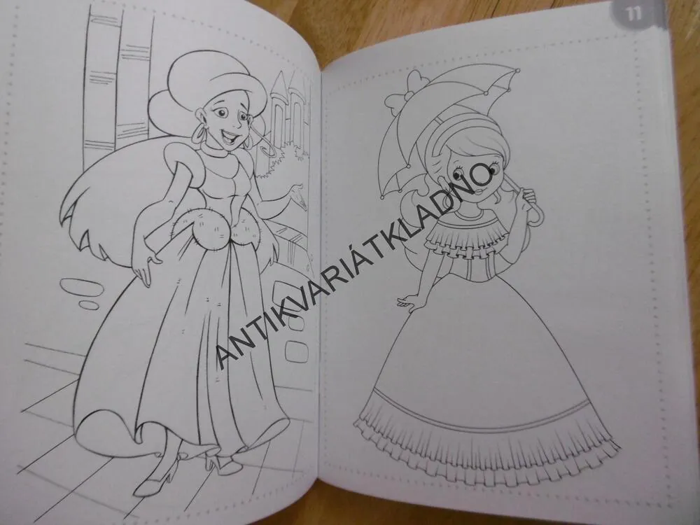 PRINCEZNY - OMALOVÁNKY, COLOURING BOOK, 