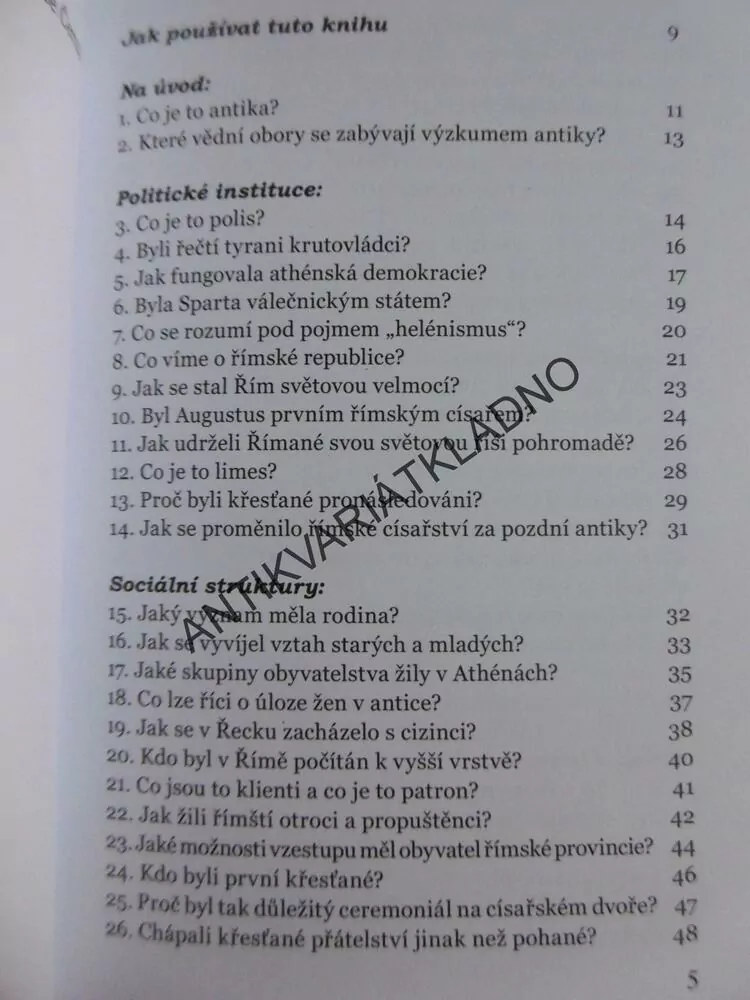 ANTIKA - 101 NEJDŮLEŽITĚJŠÍCH OTÁZEK, STEFAN REBENICH, **an