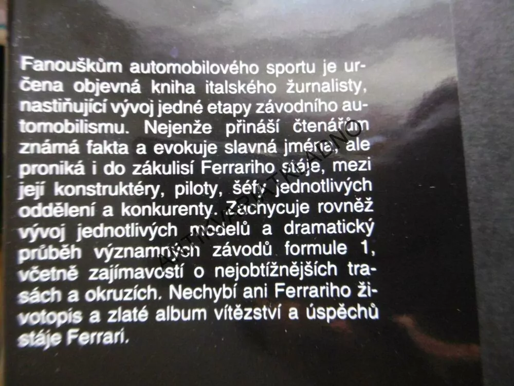 FERRARI, PŮLSTOLETÍ AUTOMOBILU, OSCAR OREFICI, **an