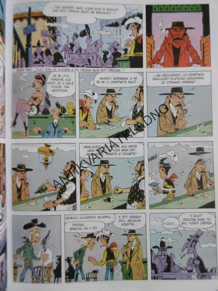 LUCKY LUKE, LOVEC LIDÍ, MORRIS, GOSCINNY, KOMIKS,