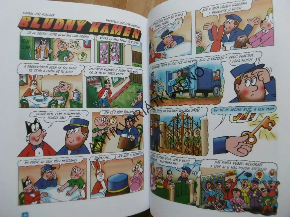 4 POŠŤÁCKÉ PŘÍBĚHY, ČTYŘLÍSTEK, JAROSLAV NĚMEČEK, LAMKOVÁ, POBORÁK