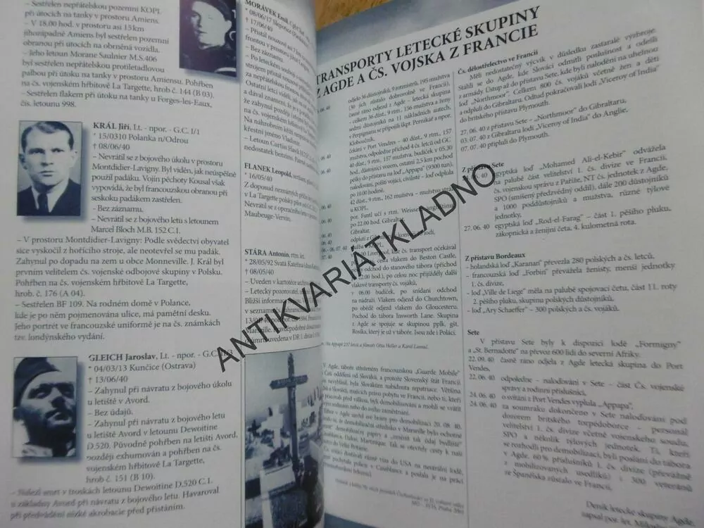 ČESKOSLOVENŠTÍ LETCI VE FRANCII 1939-1940,