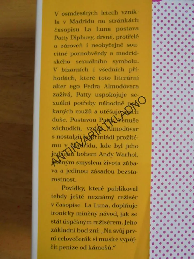 VENUŠE ZÁCHODKŮ, PEDRO ALMODOVAR, PATTY DIPHUSA