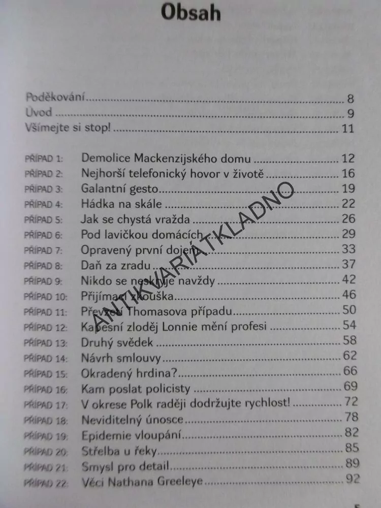 DETEKTIVNÍ PŘÍBĚHY S OTEVŘENÝM KONCEM,