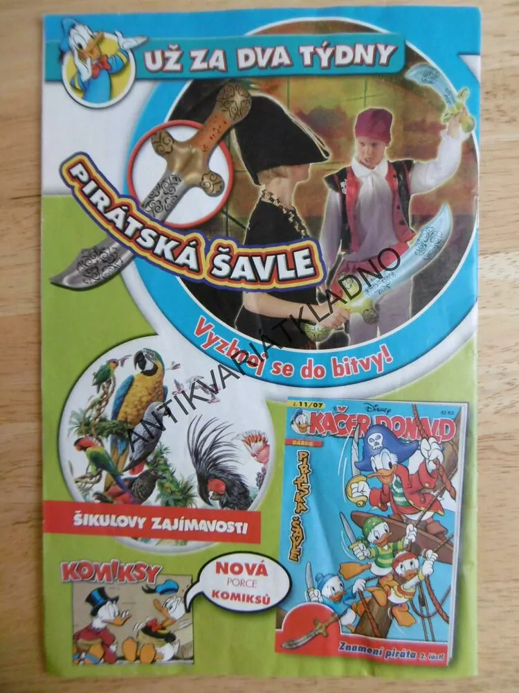 KAČER DONALD, 10/07, komiks  DISNEY