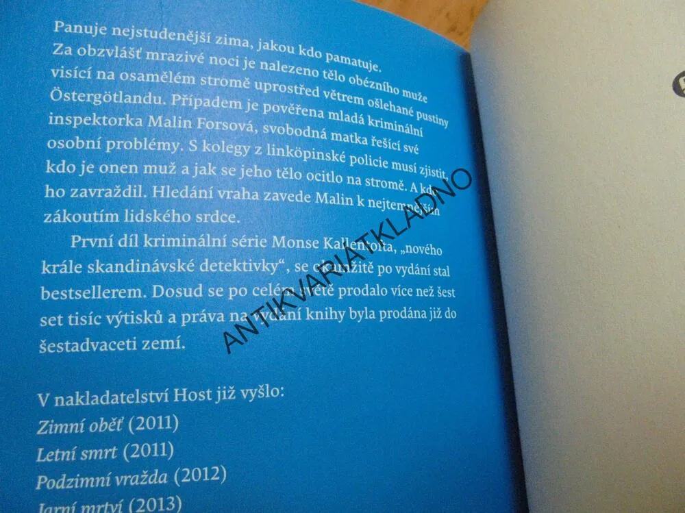 ZIMNÍ OBĚŤ, MONS KALLENTOFT, SEVERSKÁ DETEKTIVKA - a