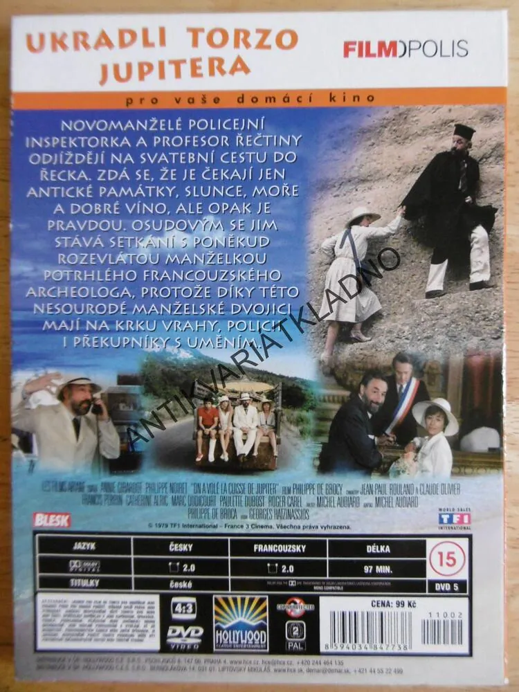 UKRADLI TORZO JUPITERA, DVD FILM