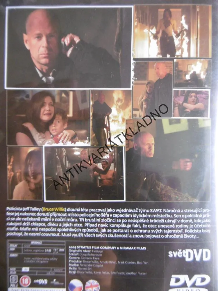 RUKOJMÍ, BRUCE WILLIS, DVD FILM 