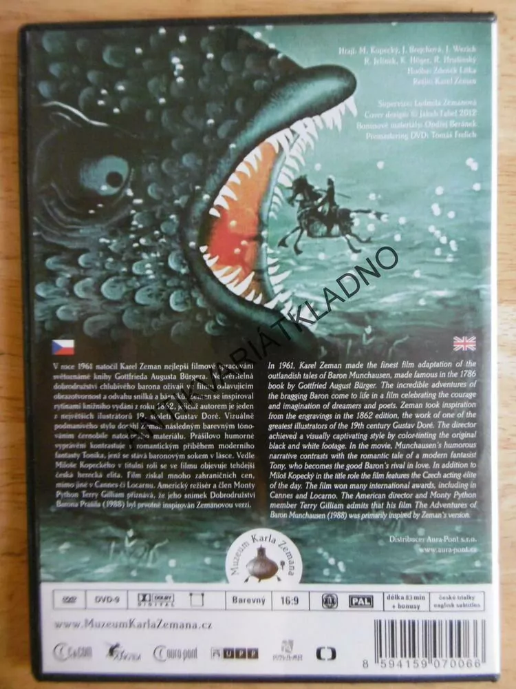 BARON PRÁŠIL, DVD FILM 