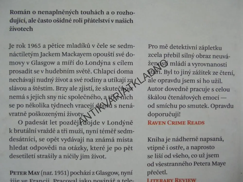 ÚTĚK, PETER MAY,**an