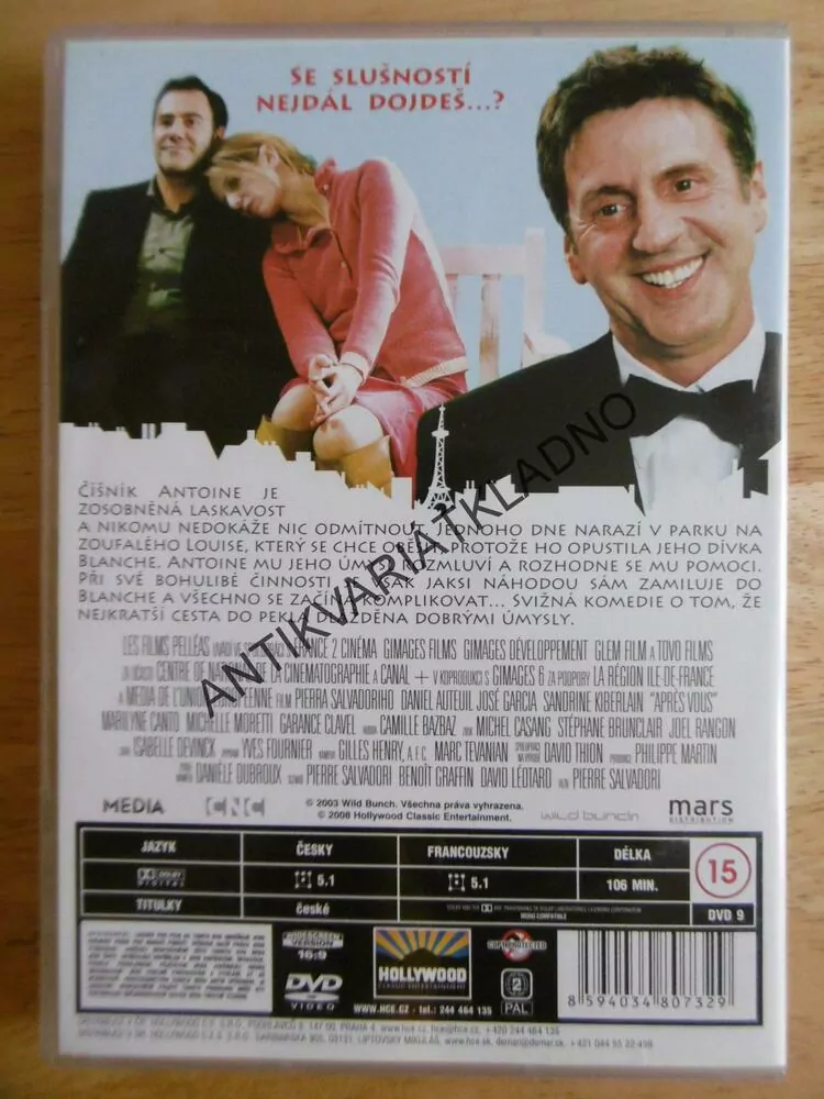 AŽ PO VÁS..., DANIEL AUTEUIL, DVD FILM