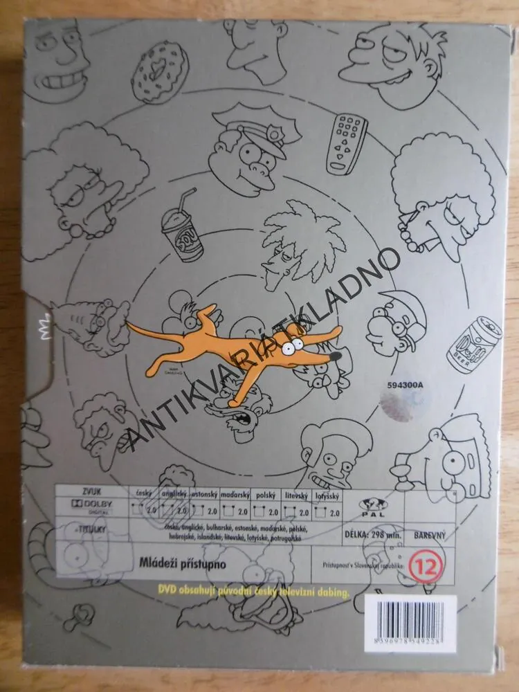 SIMPSONOVI, KOMPLETNÍ PRVNÍ SEZÓNA, 3 DVD FILM