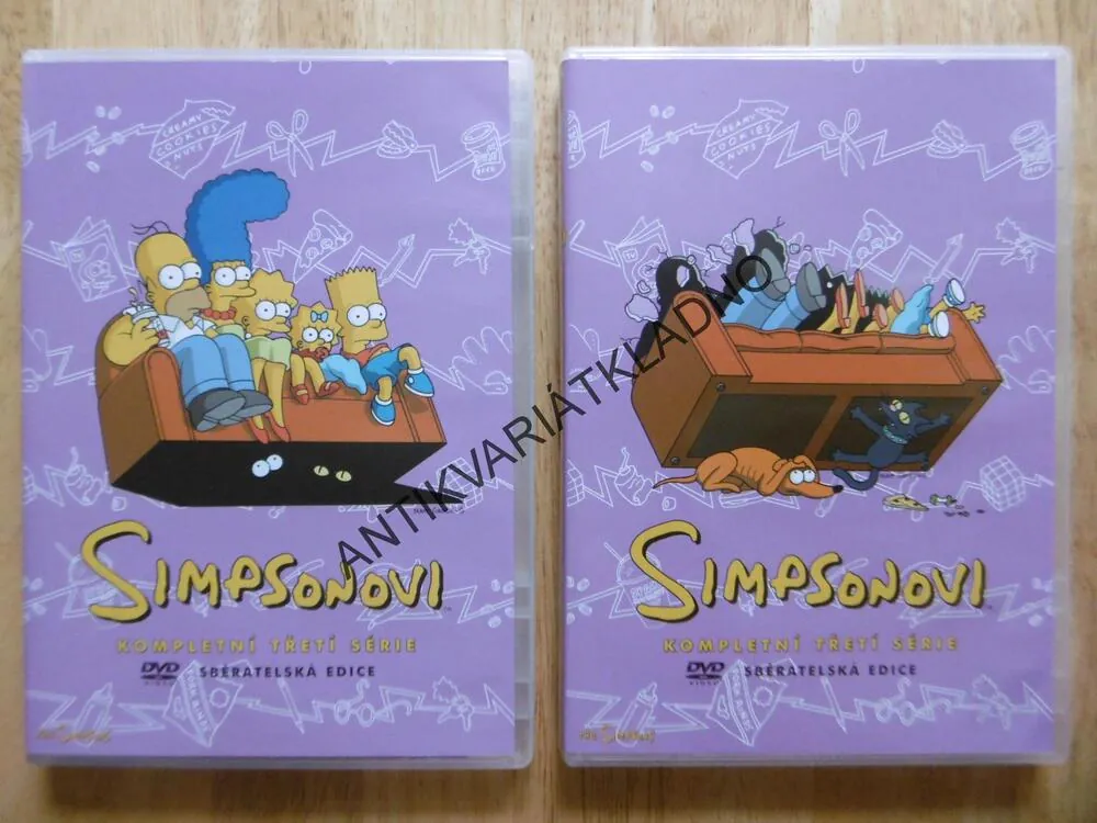 SIMPSONOVI, KOMPLETNÍ TŘETÍ SÉRIE, 3 DVD FILM