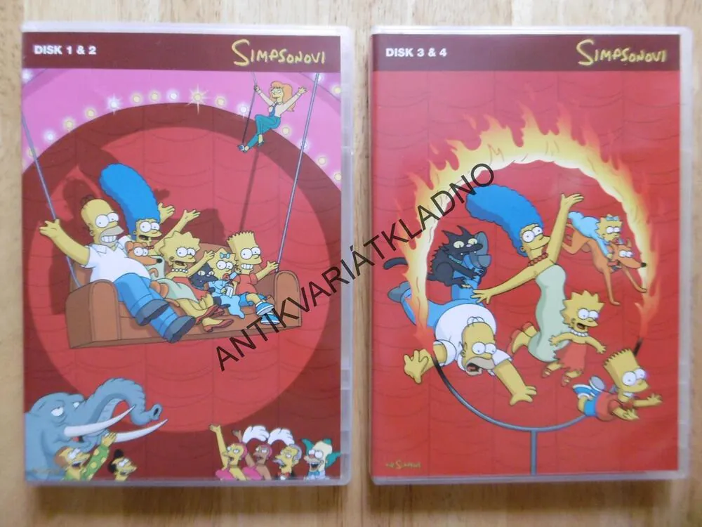 SIMPSONOVI, KOMPLETNÍ PÁTÁ SÉRIE, 3 DVD FILM