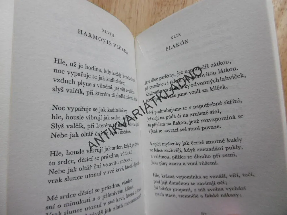 KVĚTY ZLA, CHARLES BAUDELAIRE, **an