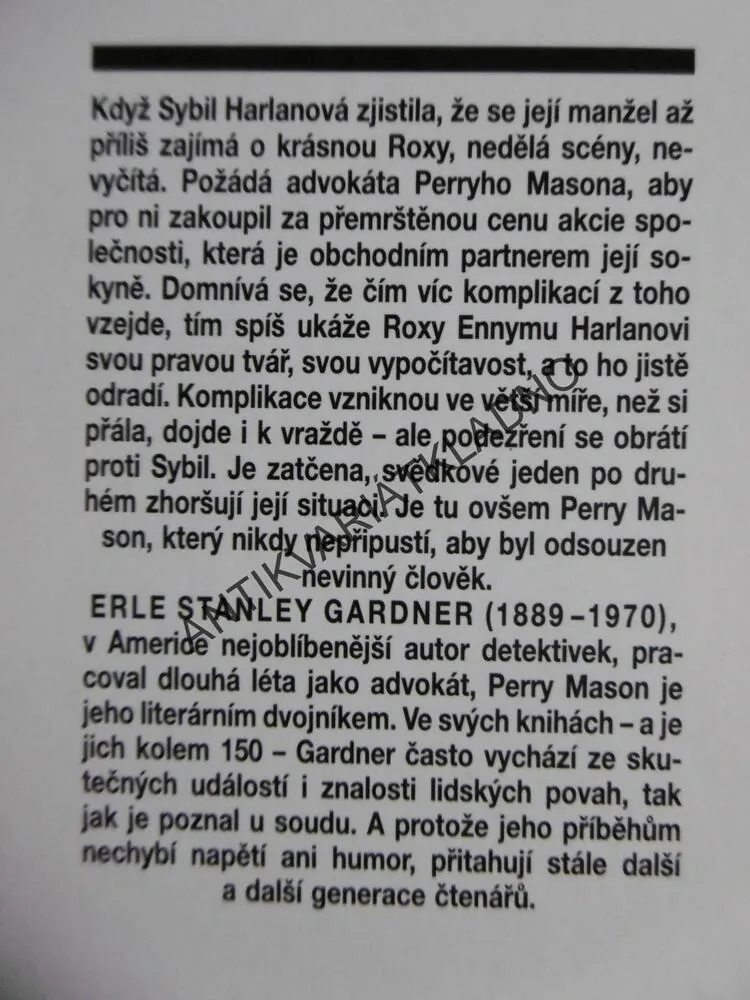 PŘÍPAD MILUJÍCÍ MANŽELKY, E.S. GARDNER, **an