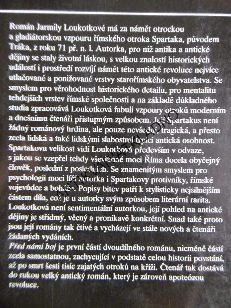 SPARTAKUS, 1-2,, JARMILA LOUKOTKOVÁ, **an