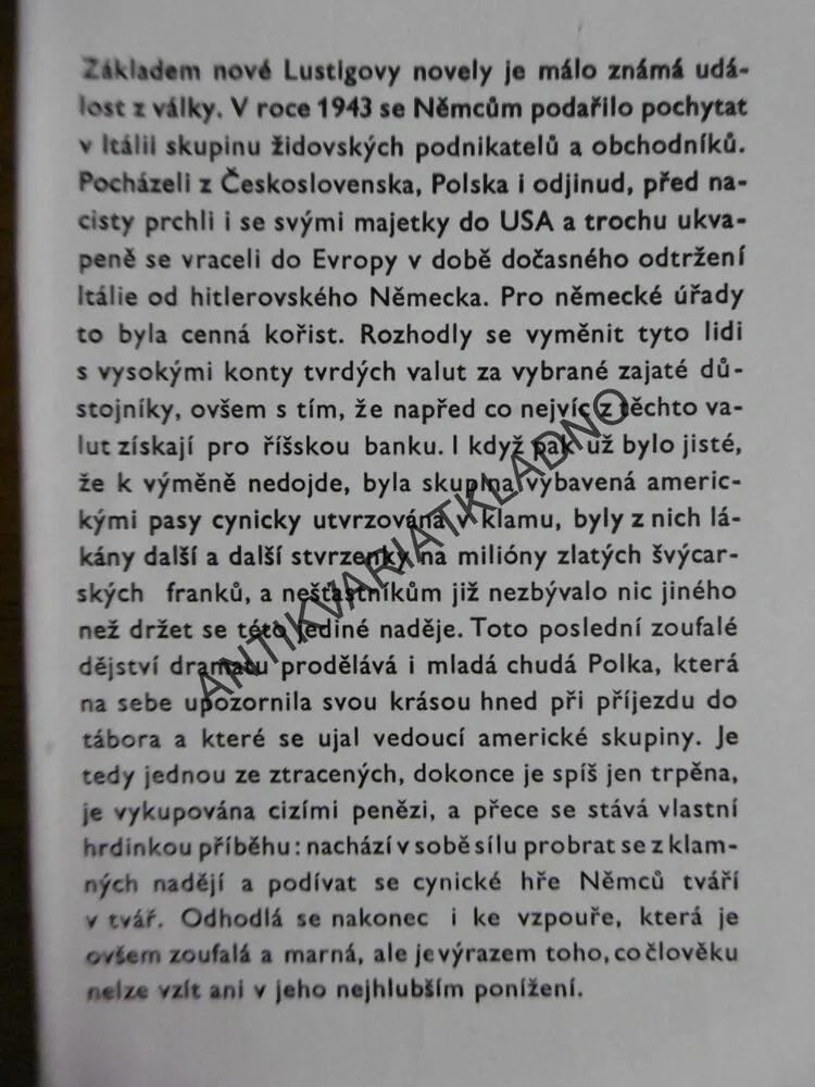 MODLITBA PRO KATEŘINU HOROVITZOVOU, ARNOŠT LUSTIG, ANTONÍN PELC, **an