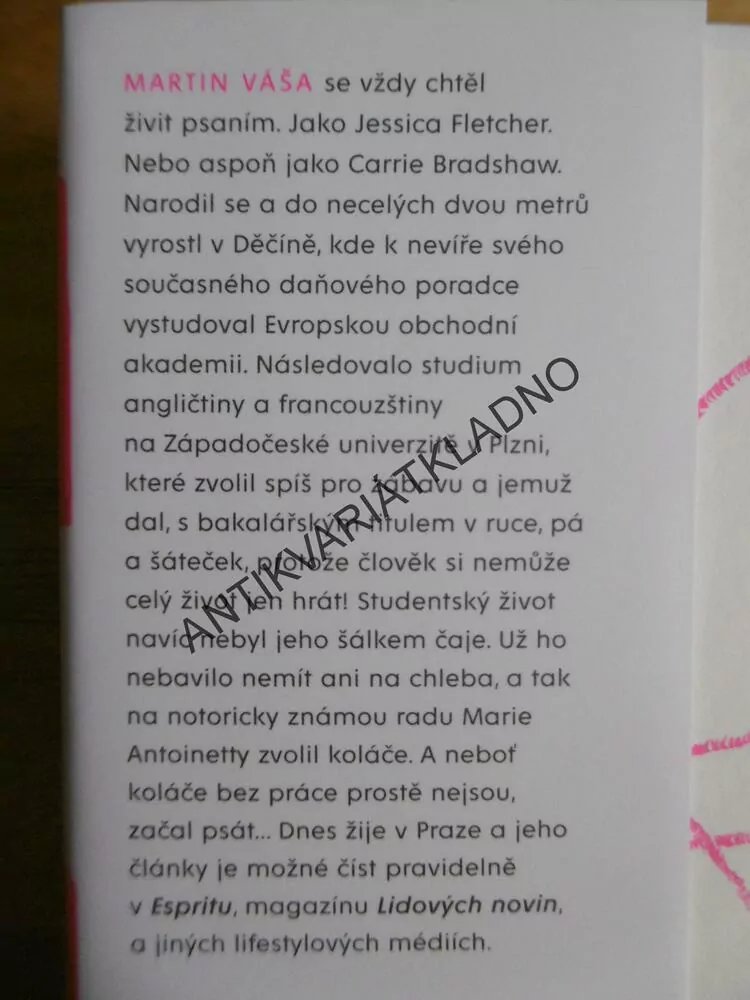 DĚLÁM SI TO SÁM, MARTIN VÁŠA, **an