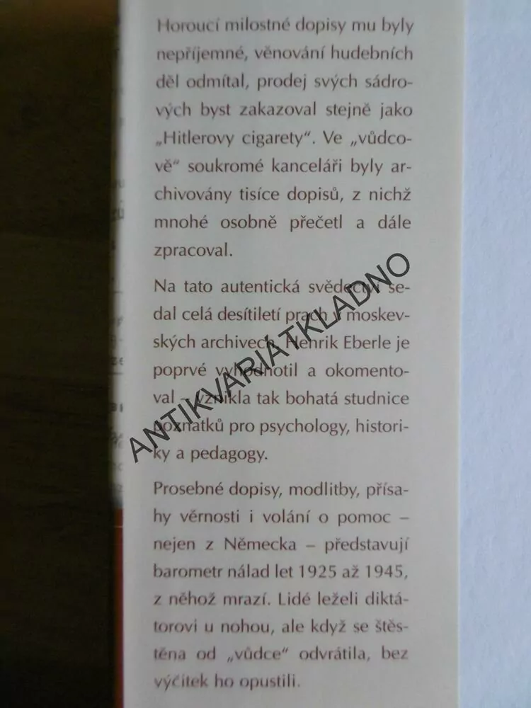 DOPISY HITLEROVI, HENRIK EBERLE, **an