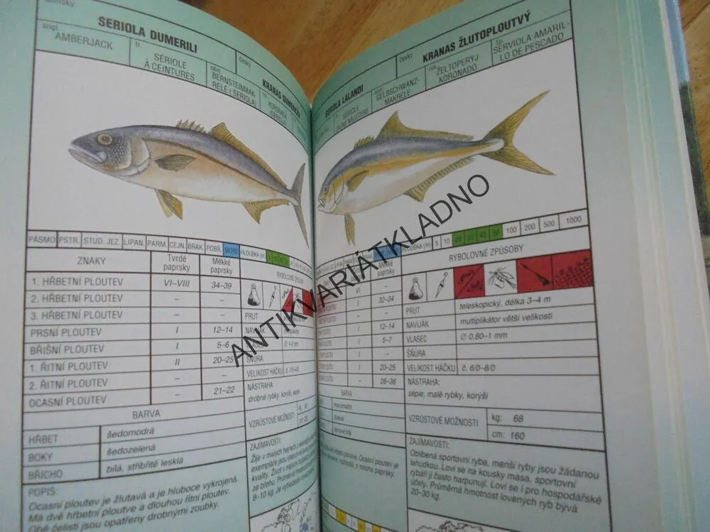 SVĚT RYB, PRŮVODCE MOŘSKÉ SLADKOVODNÍ, RYBÁŘSTVÍ, **an