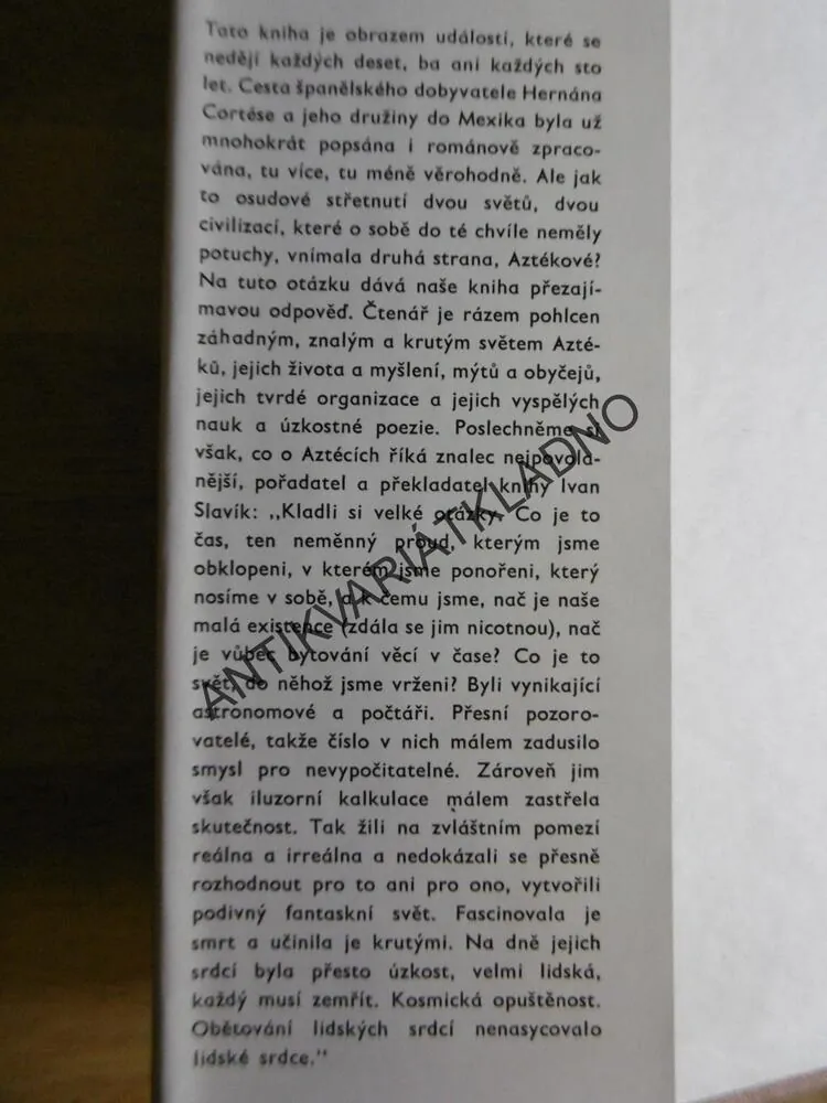 SLÁVA A PÁD TENOČTITLANU DOBYTÍ MEXIKA OČIMA PORAŽENÝCH, **an