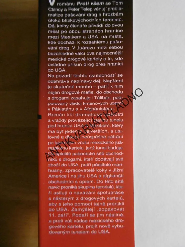 PROTI VŠEM, TOM CLANCY, PETER TELEP¨, **an