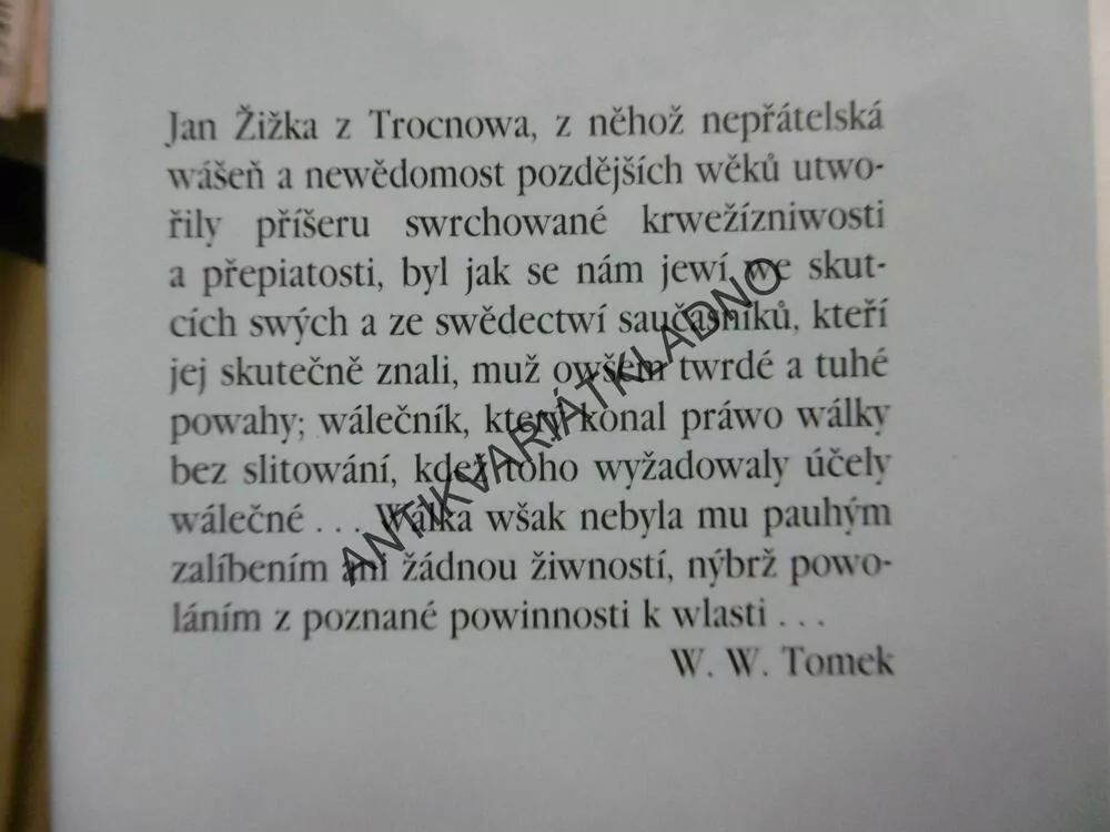 JAN ŽIŽKA, VÁCLAV VLADIVOJ TOMEK, **an